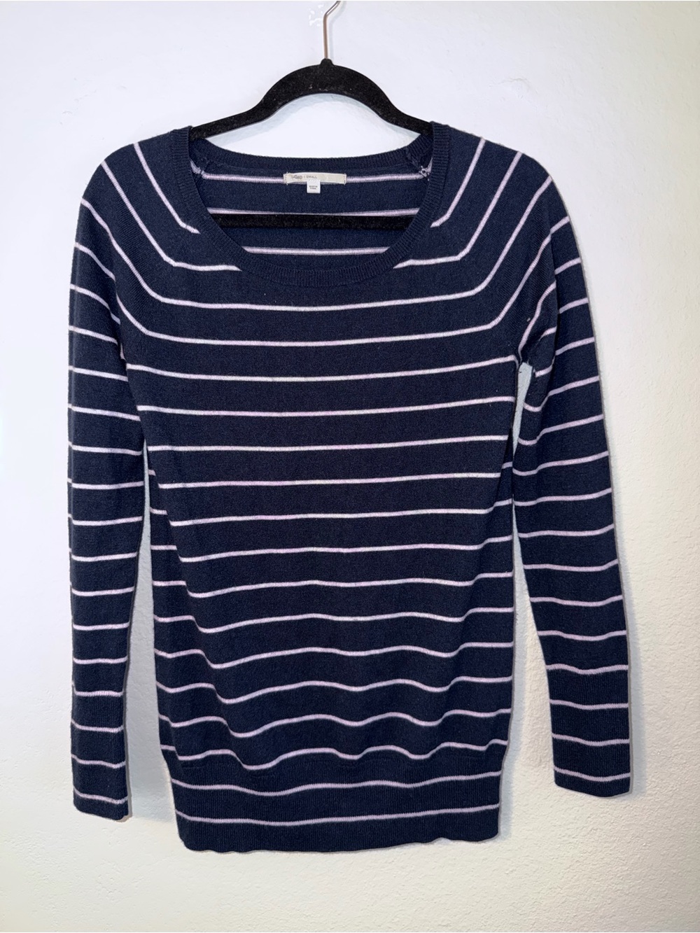 Gap Wool Blend Pink Striped Sweater